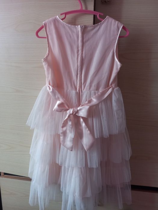 сукня плаття  на свято ніжно рожеве фатін 110 116