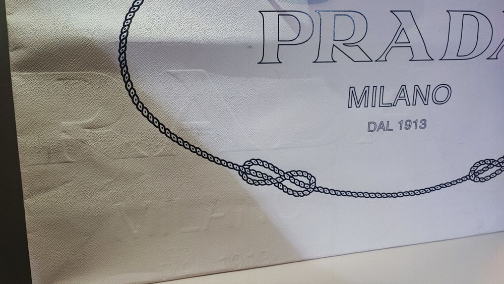 Torba papierowa Prada b. duża prezentowa torebka