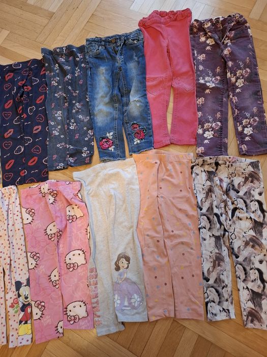 Getry leginsy spodnie jeans dla dziewczynki rozmiar 98/104