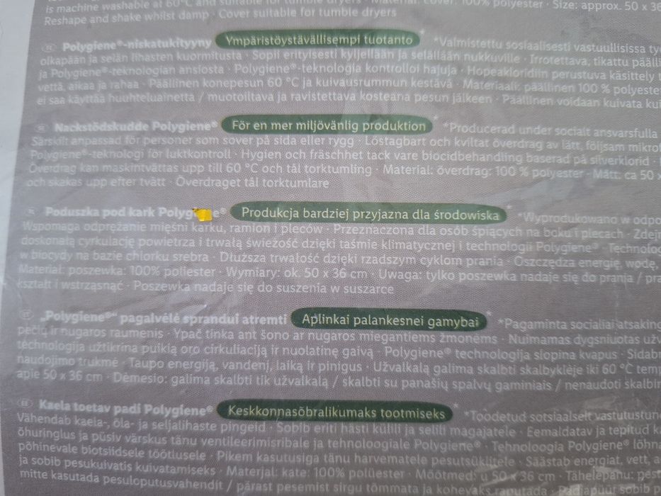 Poduszka pod kark Polygiene