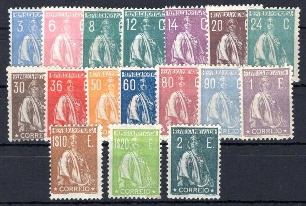Selos Portugal 1920-Ceres nova taxa série completa NOVO c/ charneira