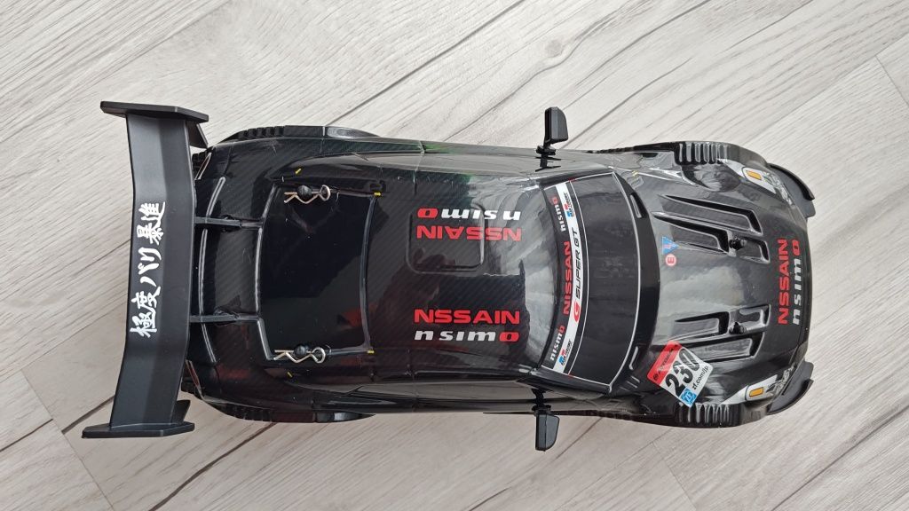 Nissan GT-R R35 Black Carbon do Driftu Jdm RC 4wd 2023 4WD 1:16 Drift