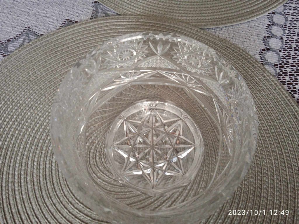 Kryształ miska talerz półmisek z czasów PRL