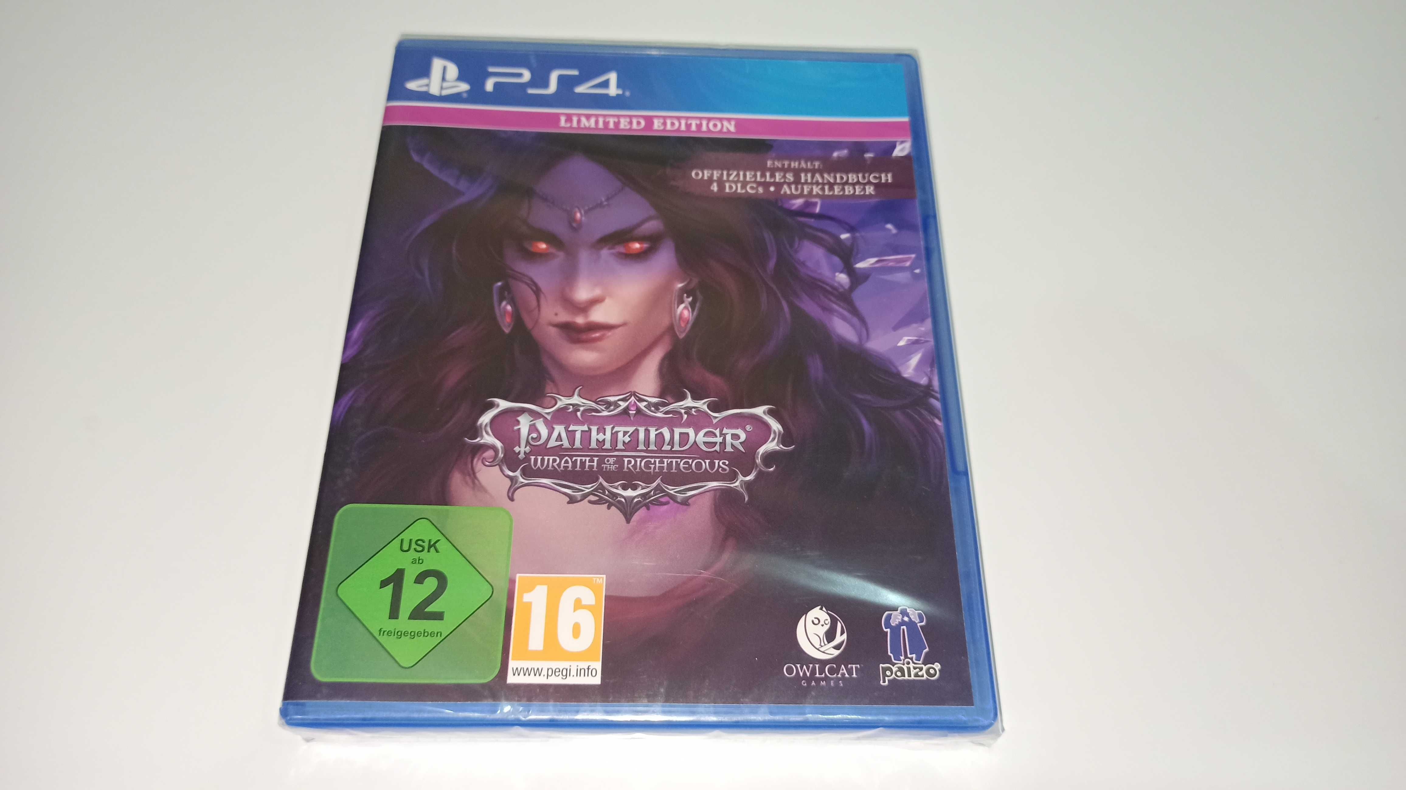 ps4 PATHFINDER WRATH OF THE RIGHTEOUS + 4 dlc gra RPG jak baldur Nowa