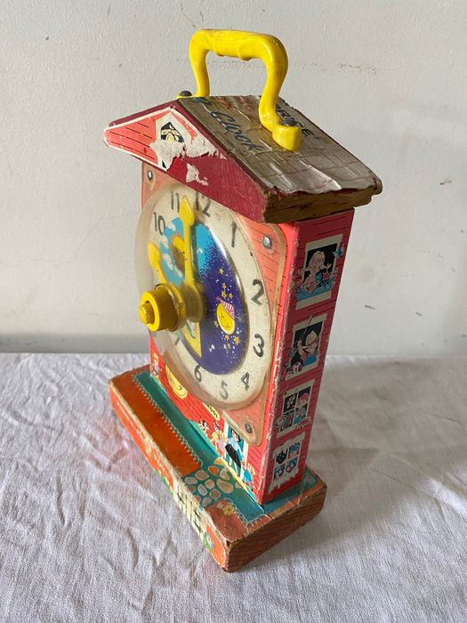 Brinquedo relógio caixa de musica