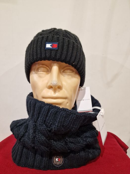 Tommy Hilfiger Equestrian czapka + Komin jeździecki do jazdy konnej