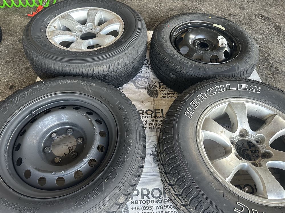 Продам диски+шини Toyota Prado 120-150 (Запаски) R17 265/65/17(235/65)