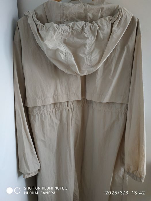 Płaszczyk bez podszewki/narzutka damska długa