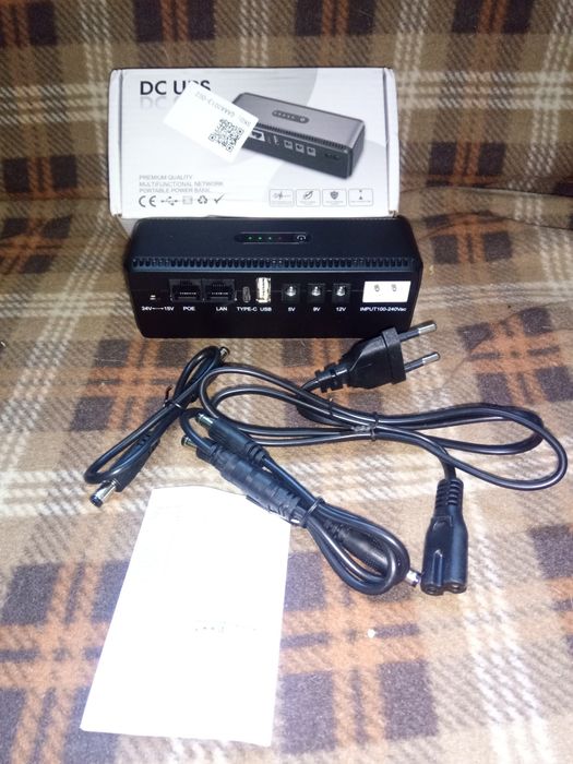 Dc mini ups для роутера і оптики безперебійне живлення