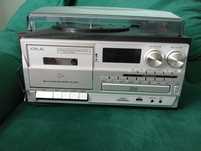 Odtwarzacz JORLAI retro Gramofon CD/ kaseta/ radio FM/ AM bluetooth