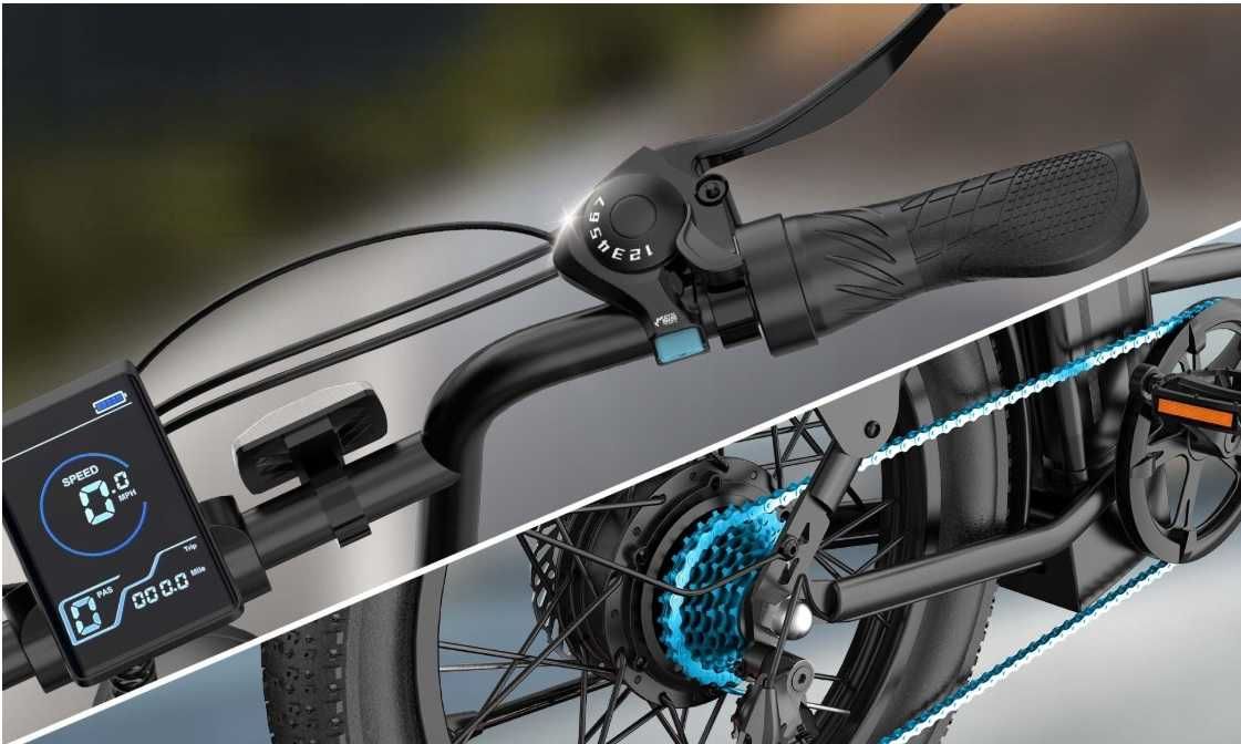 URlife E20 pojazd elektryczny 20" x 3.0 Fat Tire 500W 30KM/H 48V 13Ah