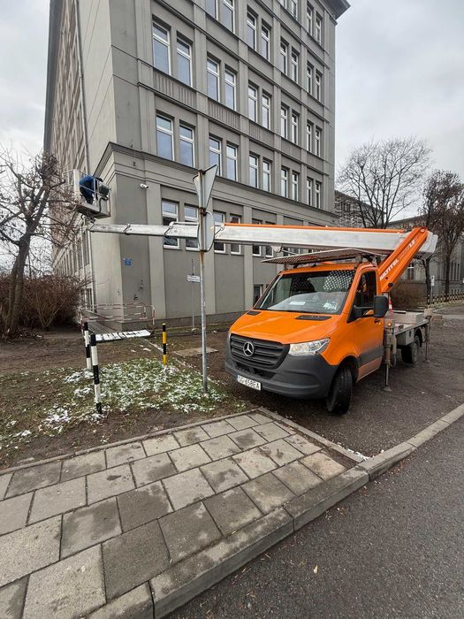 Zwyżka Pyskowice podnośnik koszowy wynajem od 12 do 35m