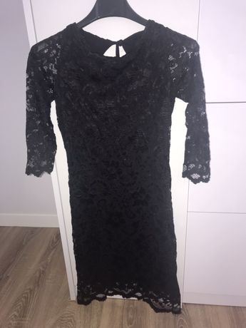 Sukienka czarna koronkowa ASOS