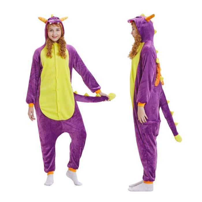 Piżama Onesie Kigurumi Kostium Przebranie Spyro XL: 175-185cm