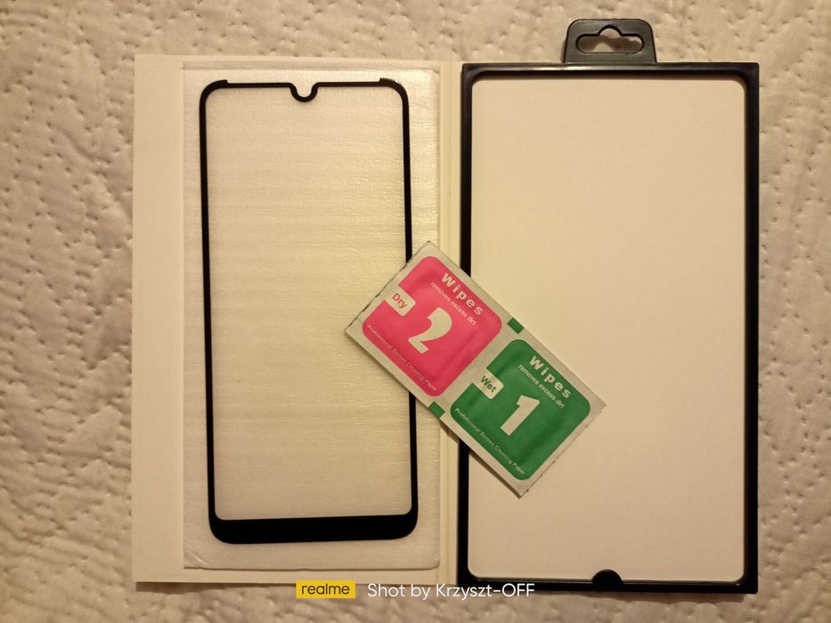 NOWE szkło hartowane do telefonu MOTOROLA MOTO E6 PLUS (czarna ramka).