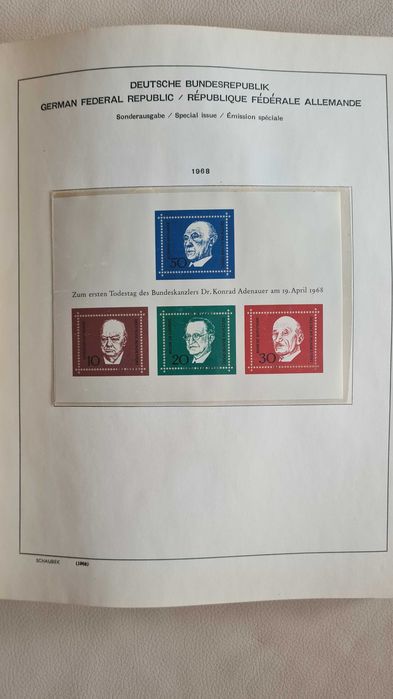 Album Schaubek Dual BDR Niemcy 1968-84