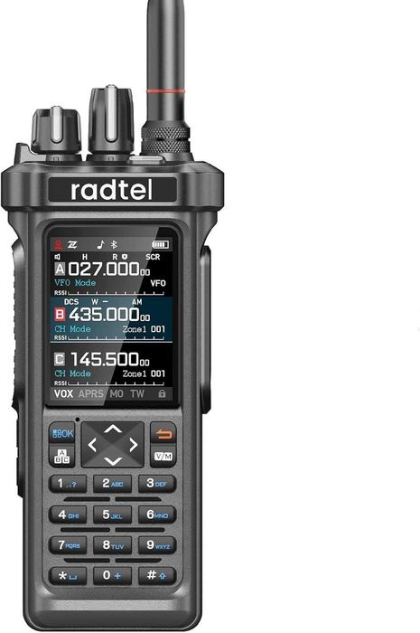Radiotelefon Radtel RT-950 PRO GPS APRS BT SW MW LW AM CB 27Mhz