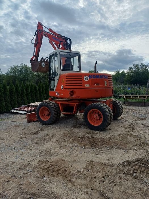 Minikoparka kołowa 9ton mini koparka kołówka komatsu FAI/PW95  perkins