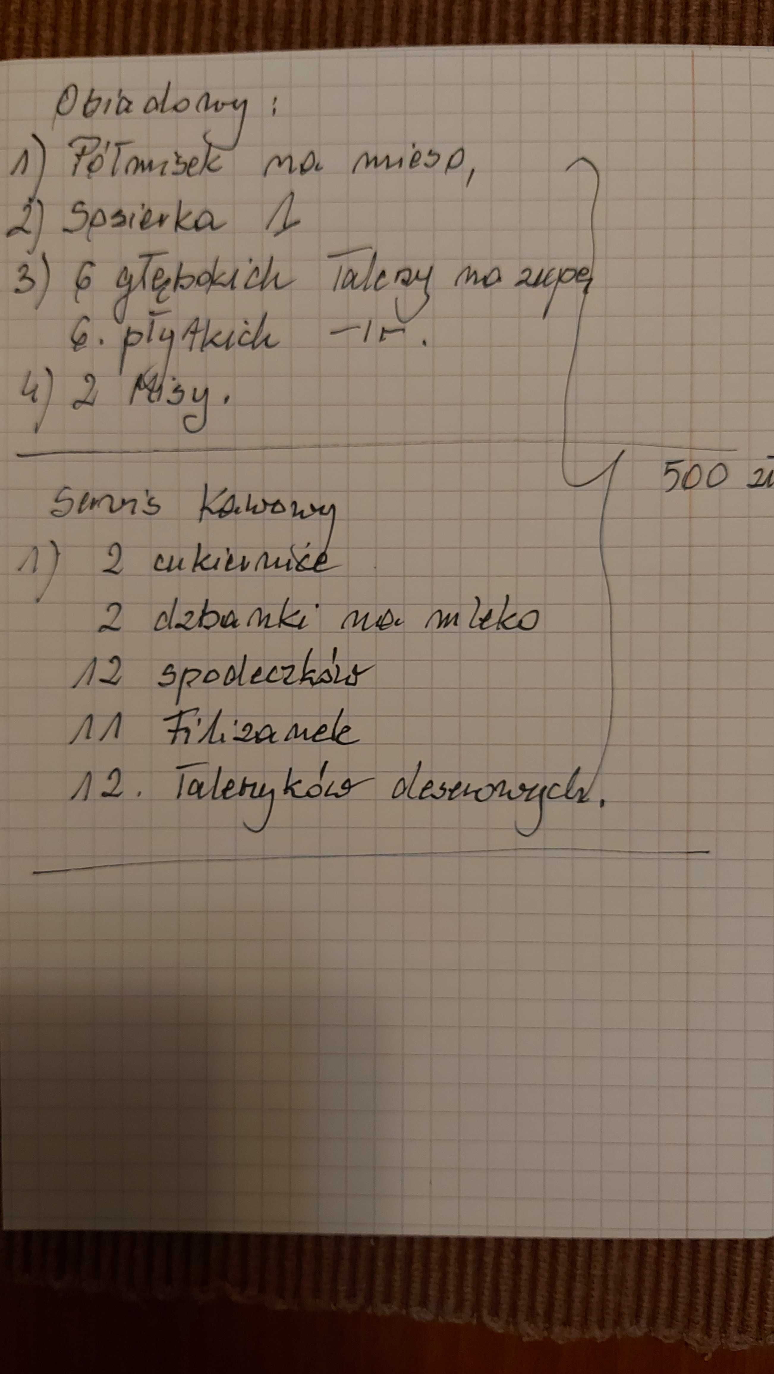 Tchibo zestaw obiadowy + kawowy