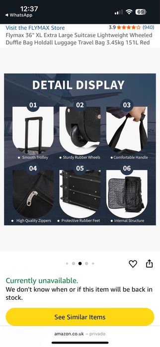 Saco Trolley de Viagem