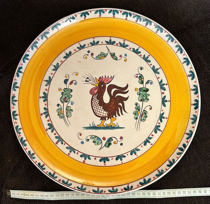 Pratão em faiança Sacavém 37,5cm