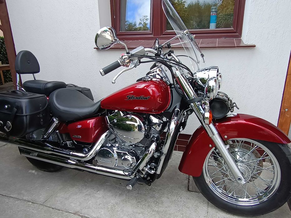 HONDA VT 750 SHADOW AERO, Stan KOLEKCJONERSKI,  8403km , Sakwy, Gmole