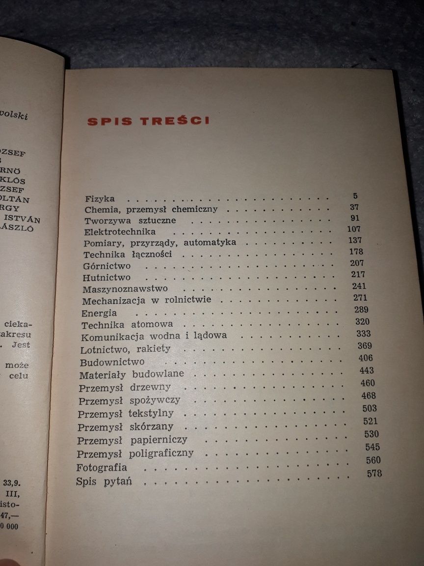 1000 pytań i odpowiedzi z dziedziny techniki 1966