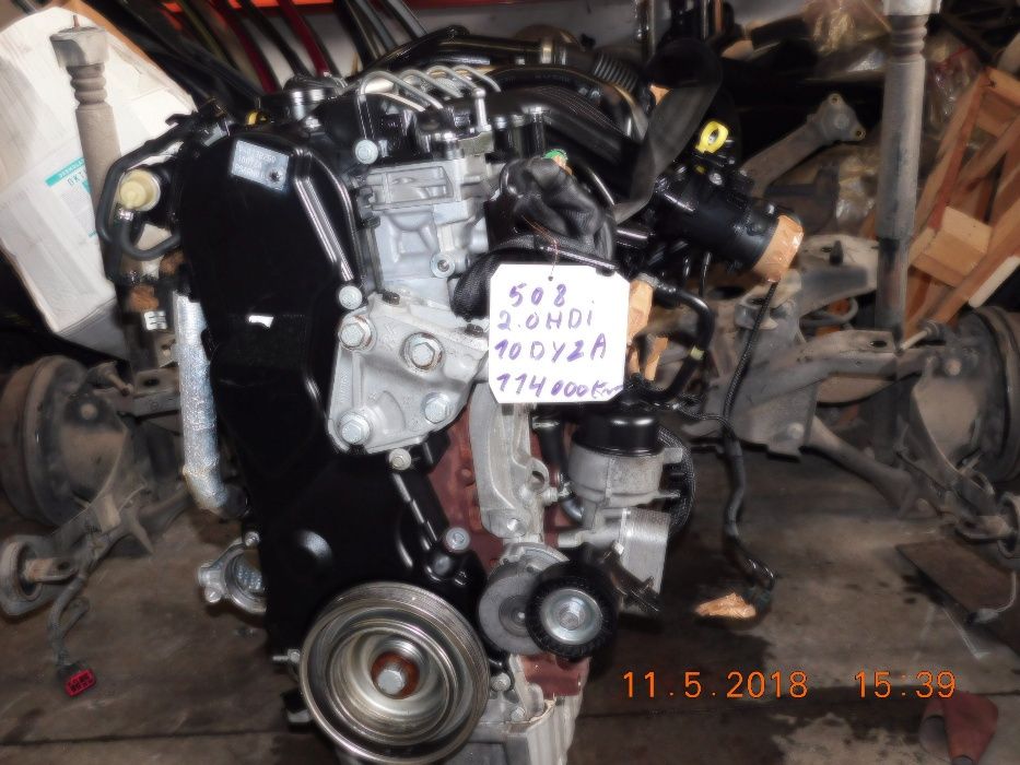 Motor peugeot 508 2.0 hdi ref RHR, COM 114000 KM, COM GARANTIA.