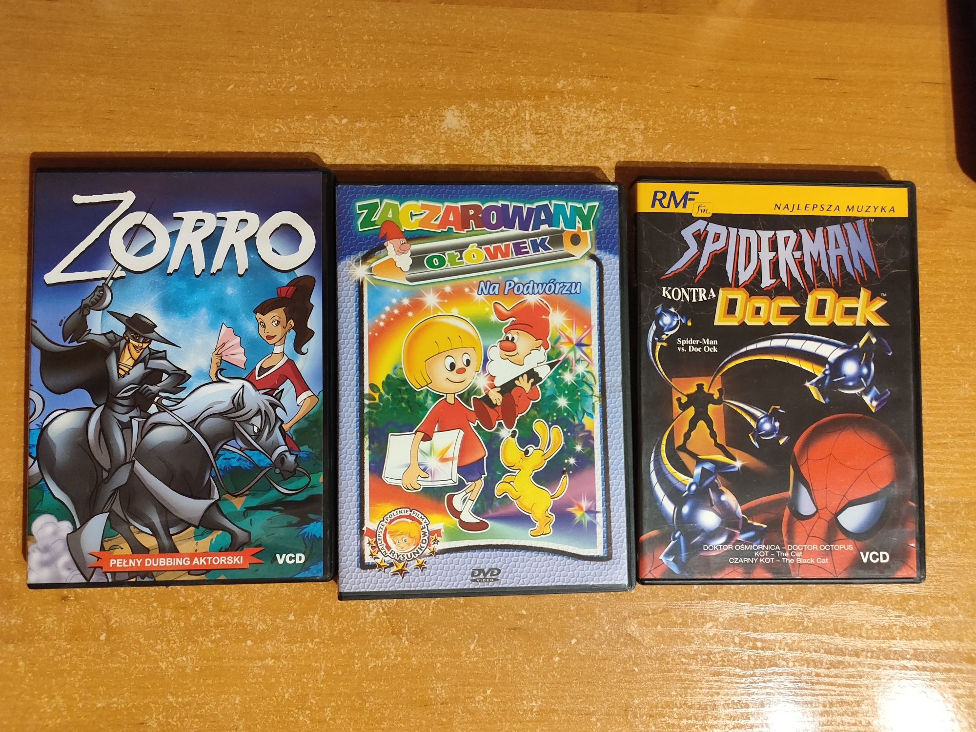 Bajki CD / DVD: Zorro, Zaczarowany ołówek, Spider-Man kontra Doc Ock