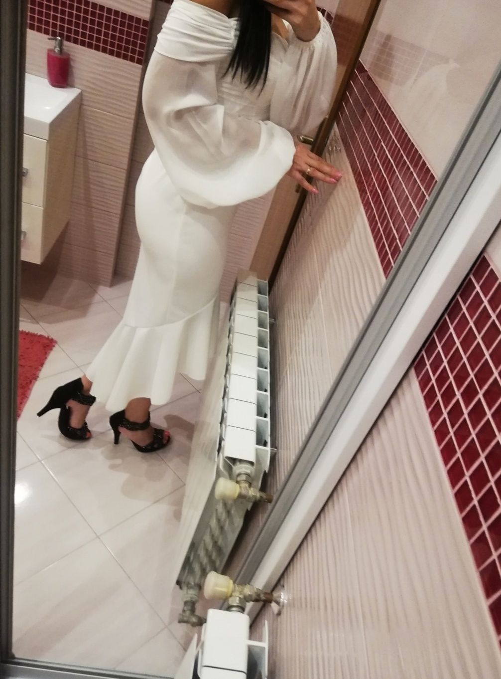Nowa biała sukienka panieński xs/s 34 xs 36 s boho hiszpanka chrzest