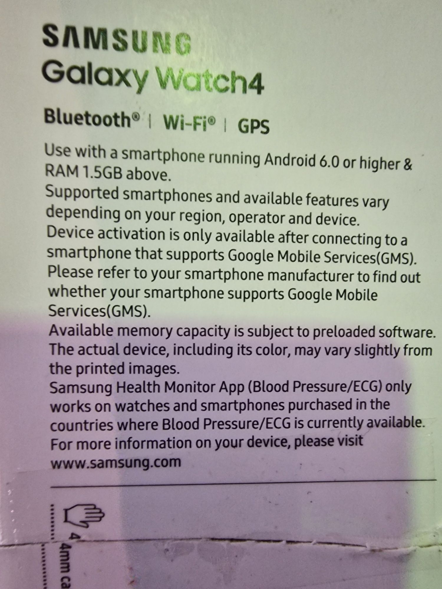 Smartwatch Samsung Galaxy 4 44mm GPS BT WiFi rozmowy