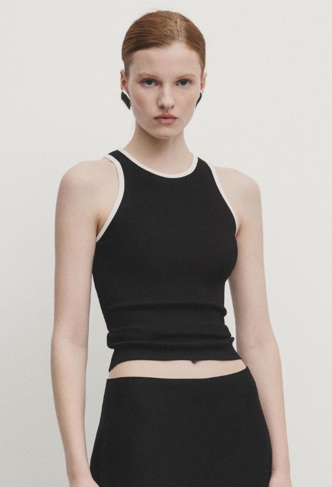Майка разные хлопок  Massimo Dutti