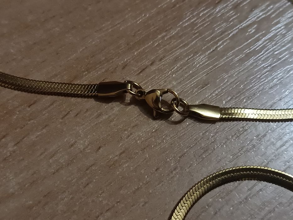 Сучасний золотий ланцюжок снейк/змійка, 3мм