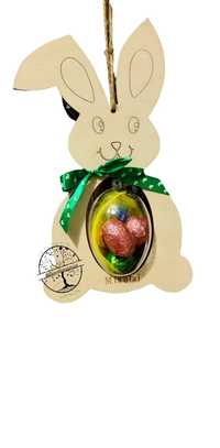 Zawieszka personalizowana z czekoladowymi jajkami, Wielkanoc
