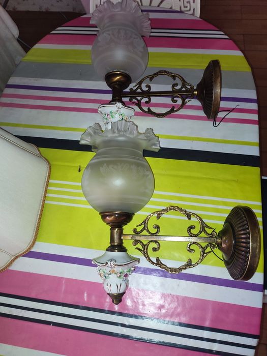 2 appliques murais vintage