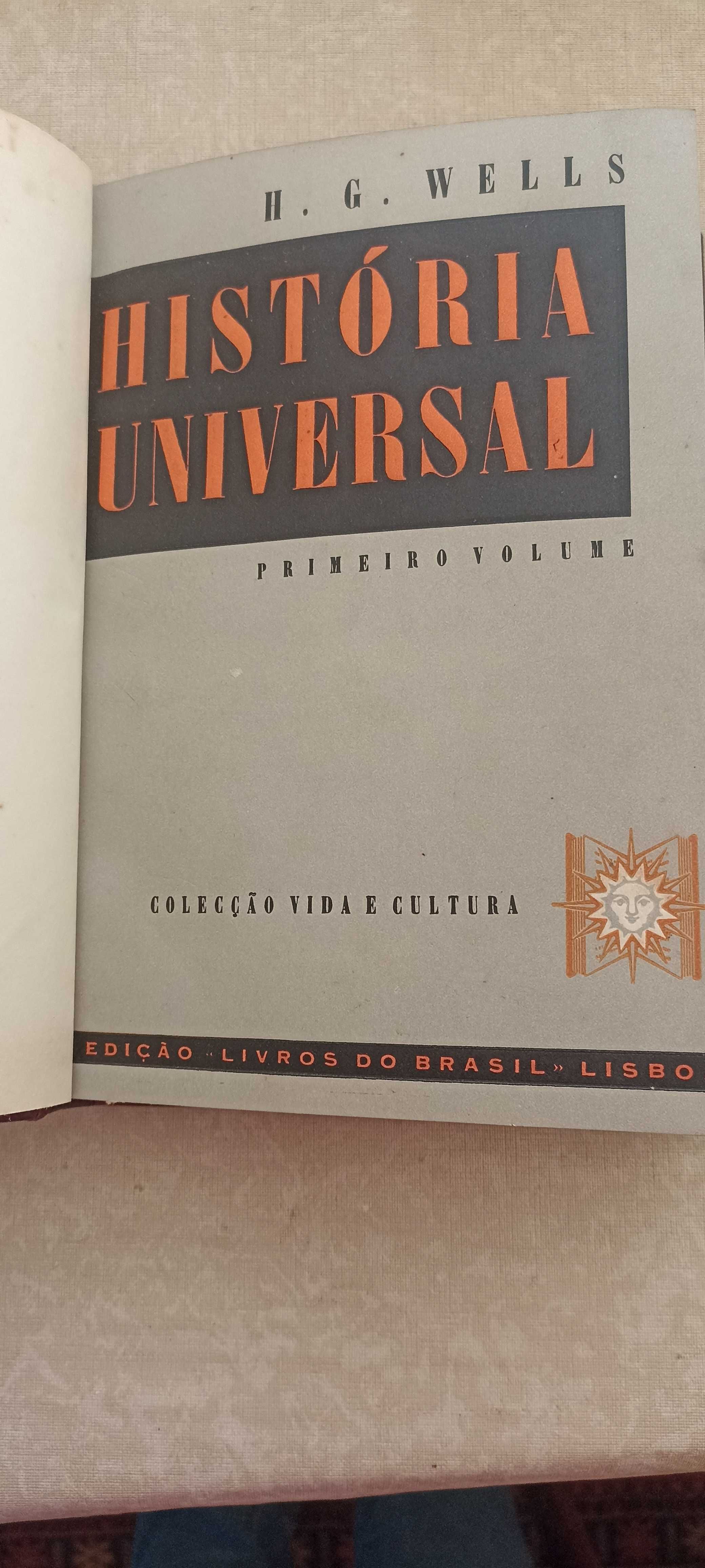 História Universal H. G. Wells  Edição Livros do Brasil