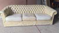 Sofa Kanapa Skórzana Chesterfield Skóra