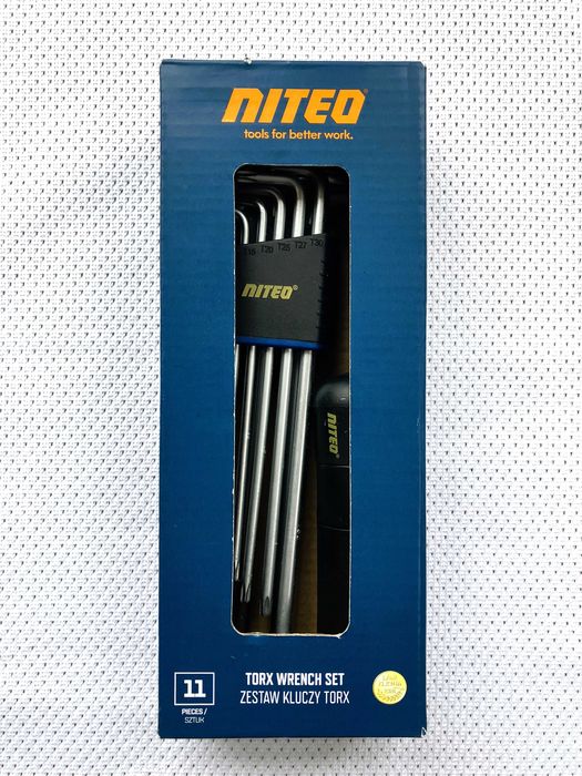 Zestaw stalowych kluczy TORX Niteo Tools 11 elementów!