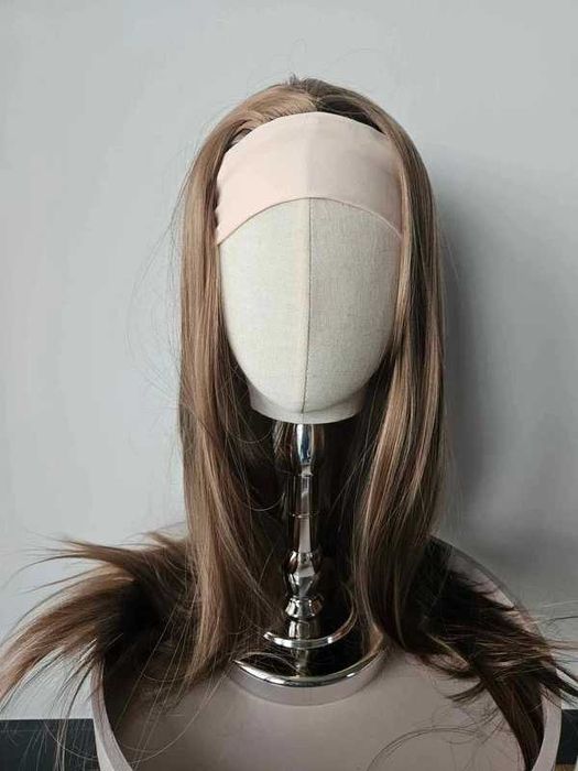 Peruka włosy blond brąz ombre włosy proste długie Wysyłka PL