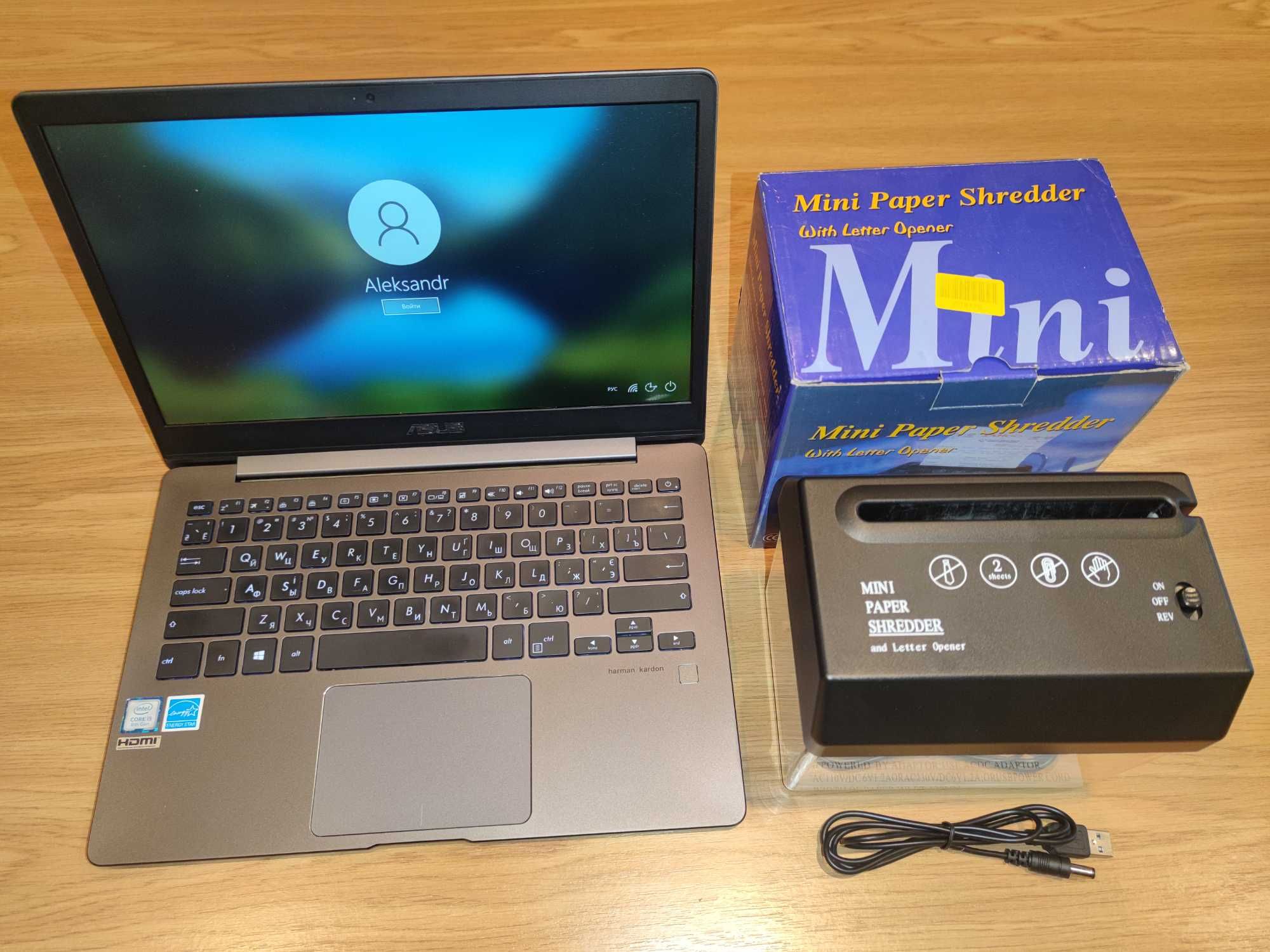 Шредер для паперу / портативний usb живлення