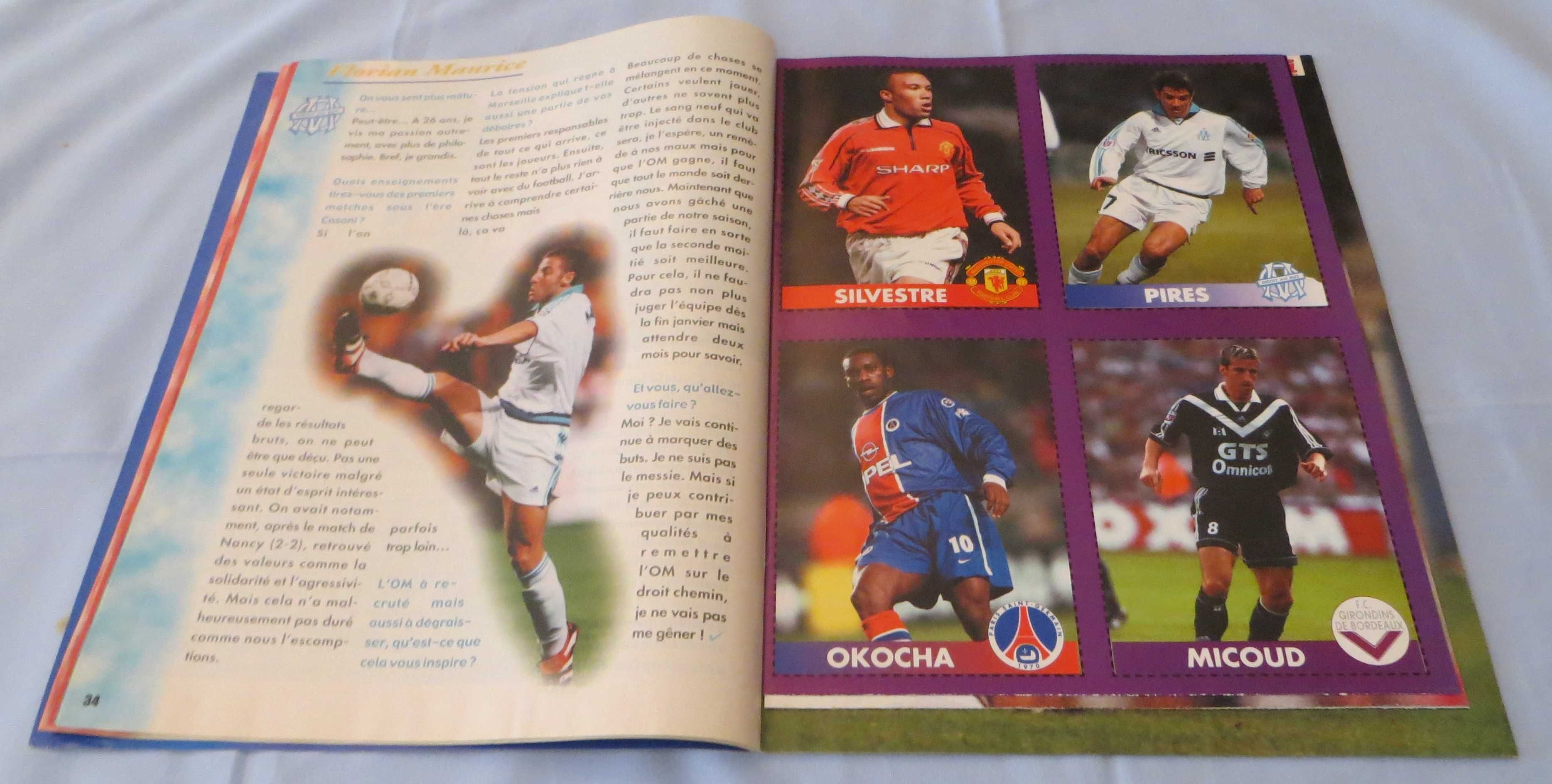 Le Journal du Football Especial Euro 2000 - 16 Fichas jogadores