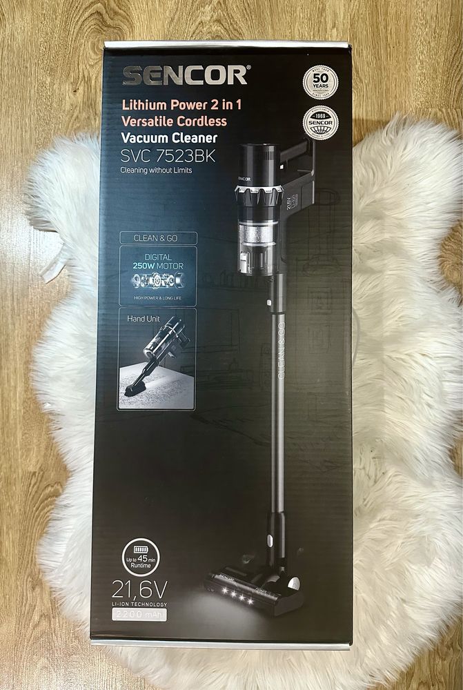 Okazja SENCOR STICK VACCUM odkurzacz pionowy przenośny SVC 7523BK