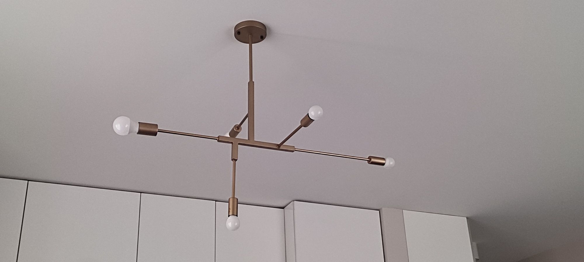 Lampa sufitowa złota Modern Minimalizm