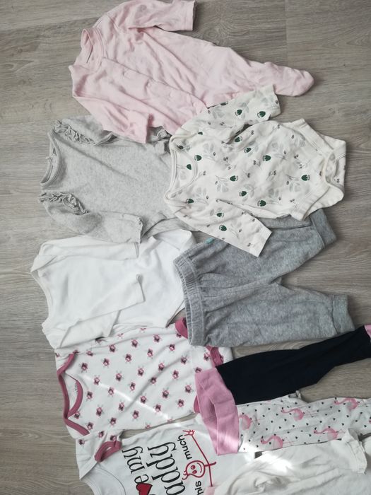 Ціна за все! бодІ чоловІчки повзунки речі для дівчинки 56-68см