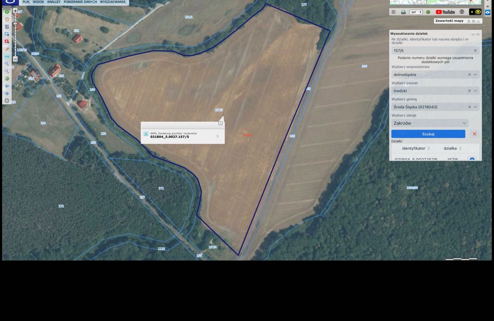 Działka orna Zakrzów 10,22ha