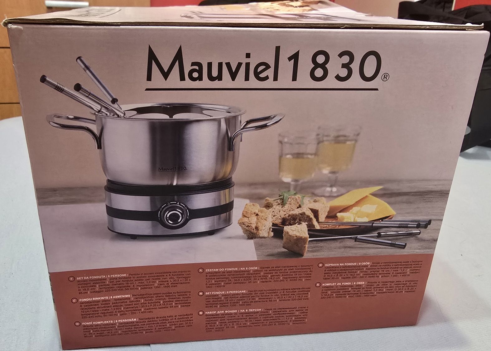 Zestaw do fondue mauviel 1830 dla 8 osób