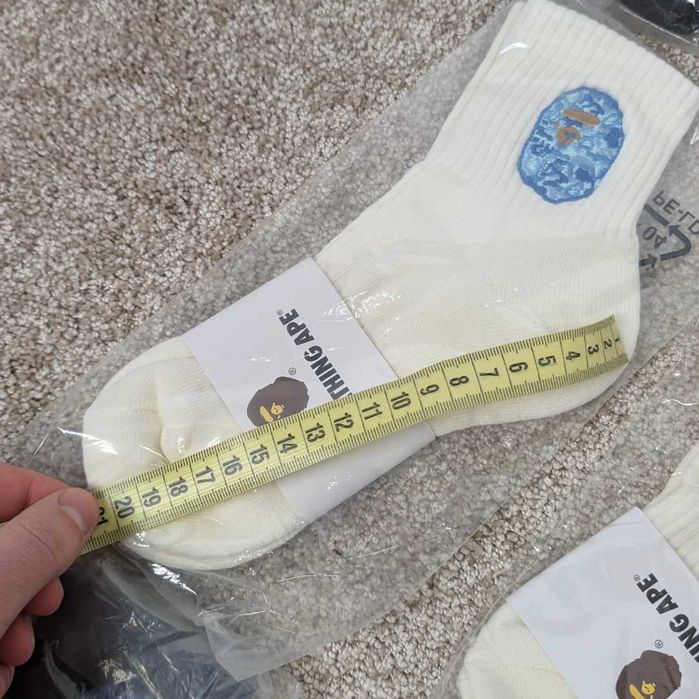 Шкарпетки Bape, носки Bape, носки бейп, шкарпетки бейп, білі, чорні