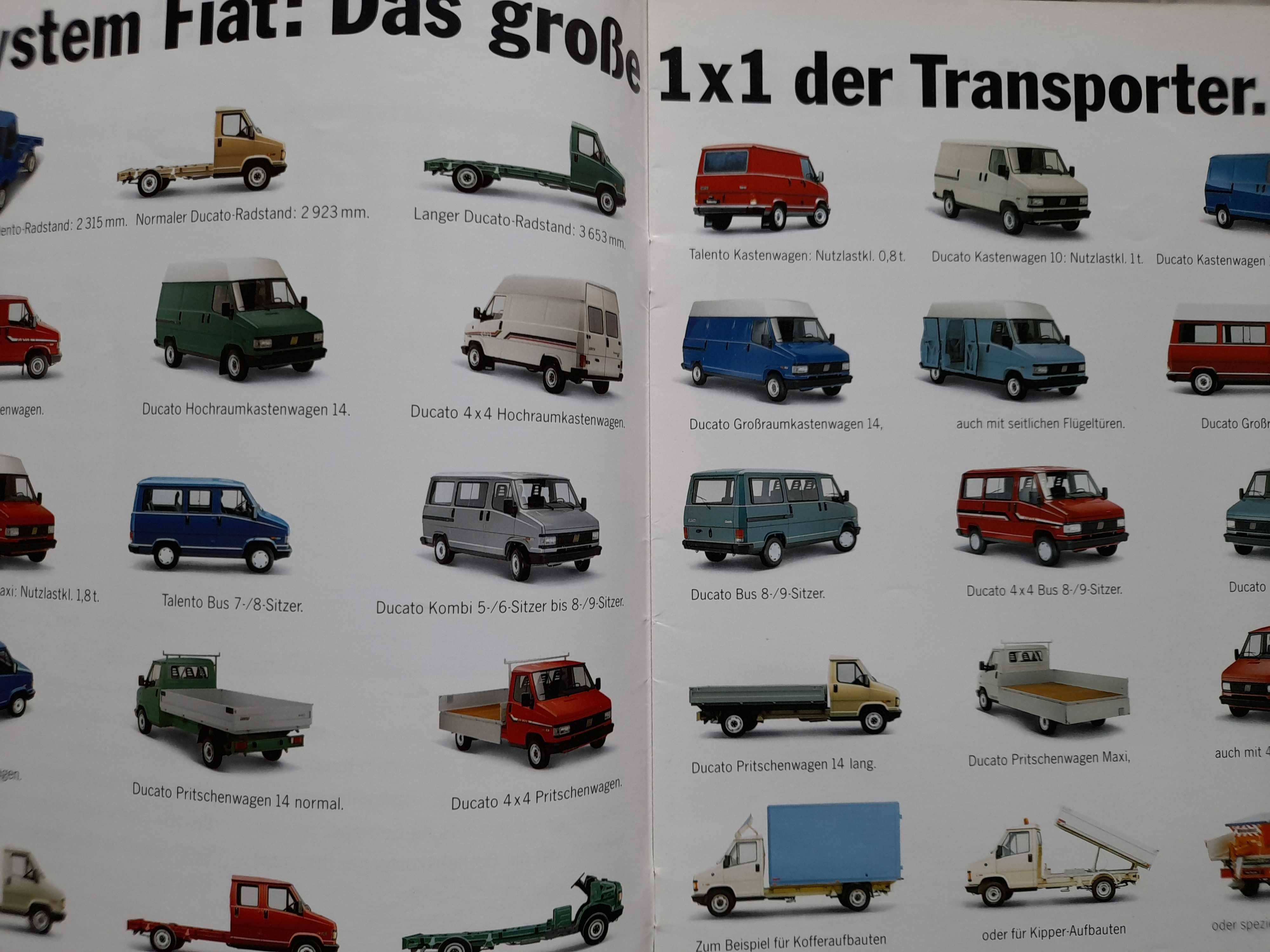 FIAT Ducato 2.0. 2.5D i 1.9TD, wersja 4x4 język niemiecki 1991