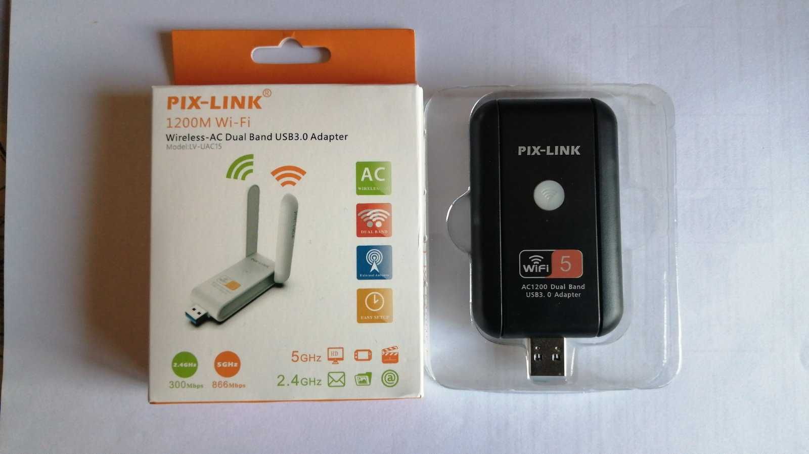 Сетевой адаптер WiFi PixLink USB 3.0 1200Mb 2.4G + 5G