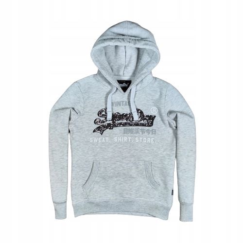 SUPERDRY Bluza z Kapturem Damska Logowana r. S